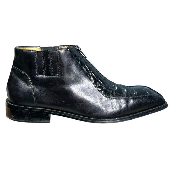Vintage Georgia Brutini Men’s Black Leather Chukka Boots Size US 8.5 main image 11